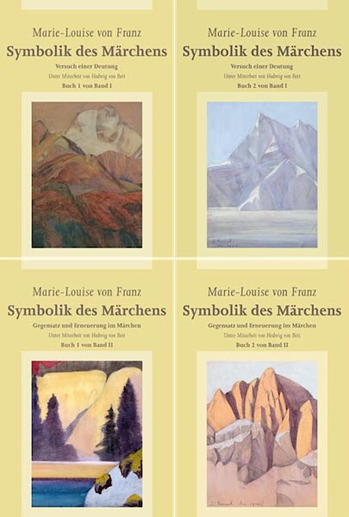 Bild der 4 Bücher aus dem Set "Symbolik des Märchens", Verlag Stiftung Jung'sche Psychologie