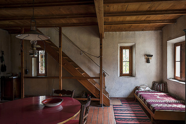 Stairs leading upstairs