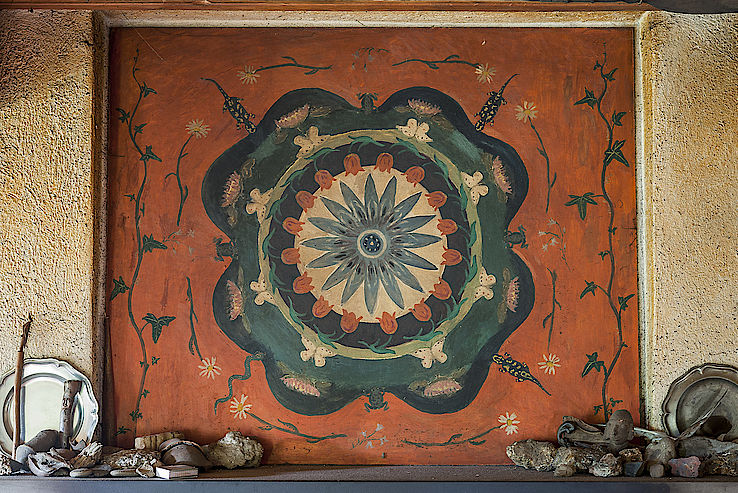 Mandala sopra il caminetto 