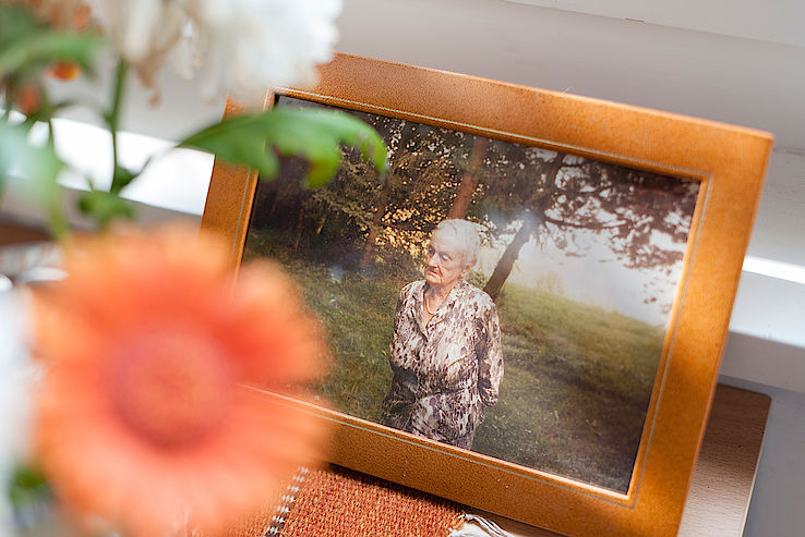 Foto de Barbara Hannah (aproximadamente aos 80 anos)